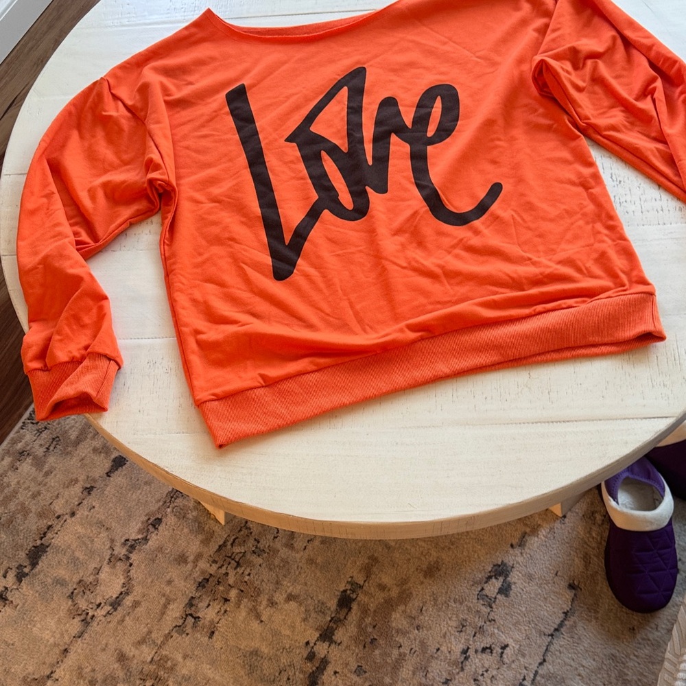 Orange Love Sweatshirt